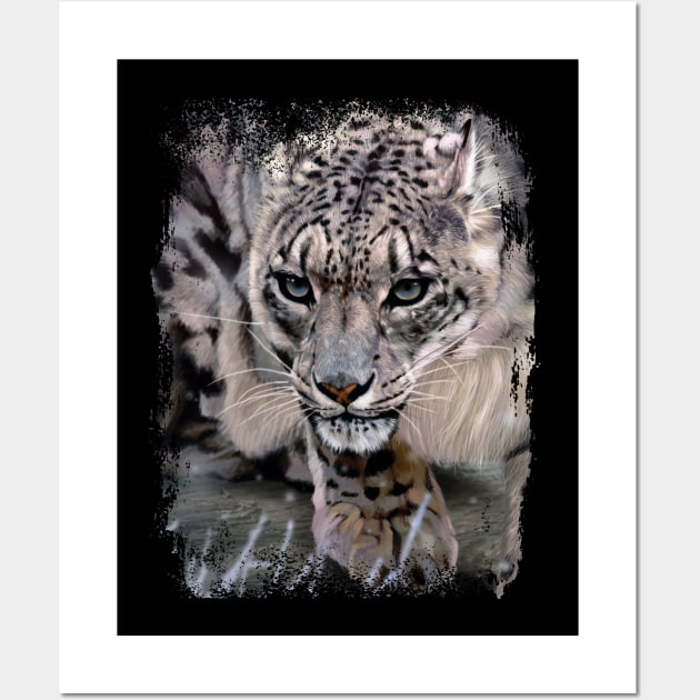 Snow Leopard Wall Art by Jay Diloy